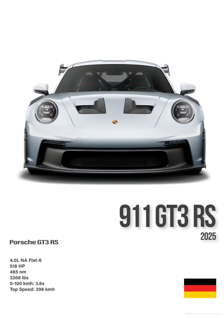 Porsche GT3 RS poster