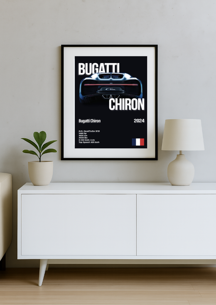 Bugatti Chiron poster