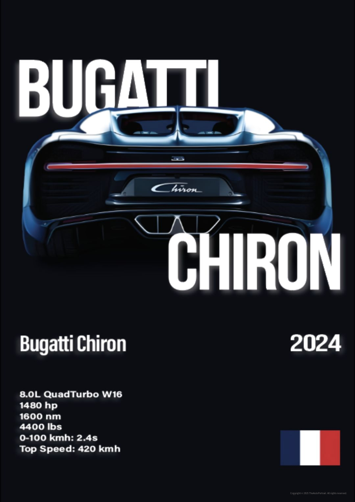 Bugatti Chiron poster