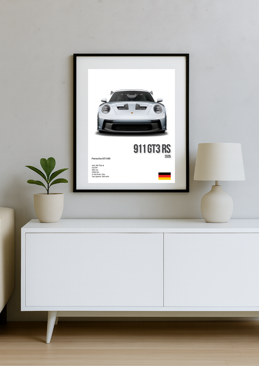 Porsche GT3 RS poster